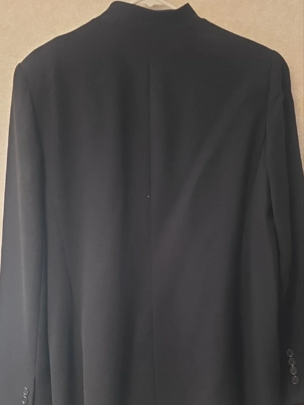 BCBG Women's Black Stand-Collar Button Jacket - Picture 3 of 6